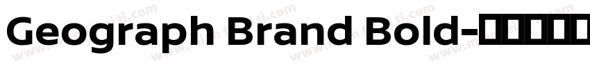 Geograph Brand Bold字体转换